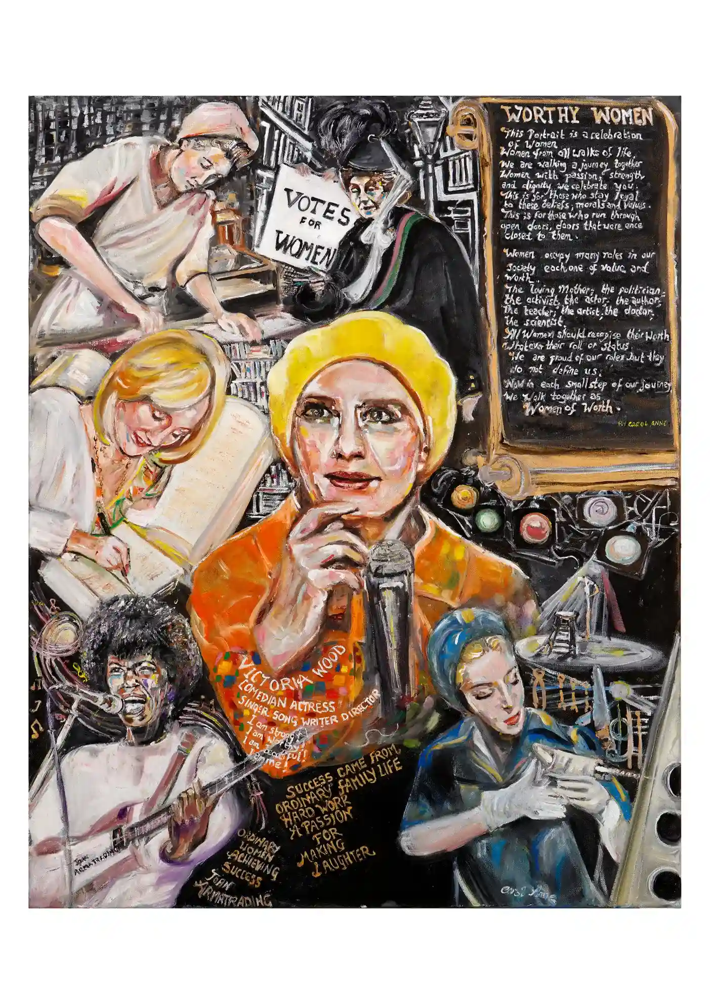 Painting celebrating inspirational women